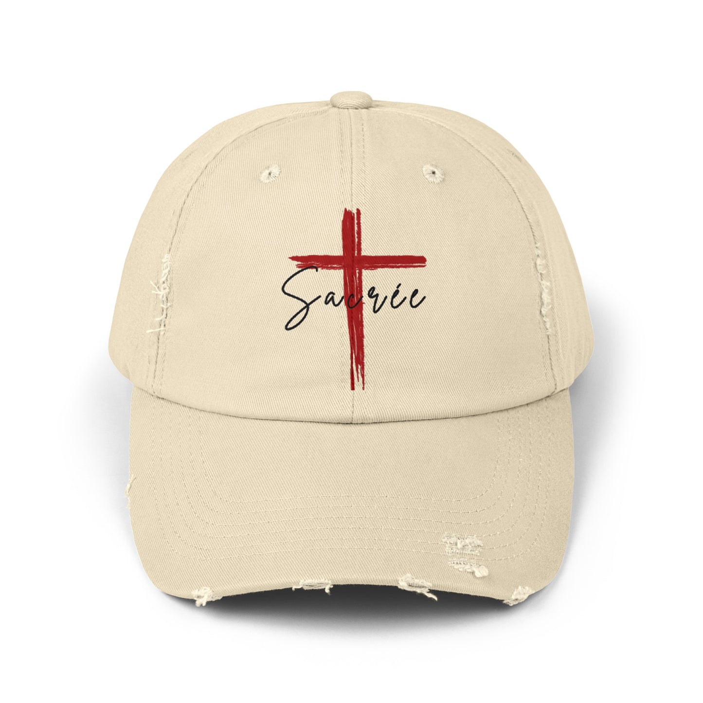 Sacrée Unisex Distressed Cap