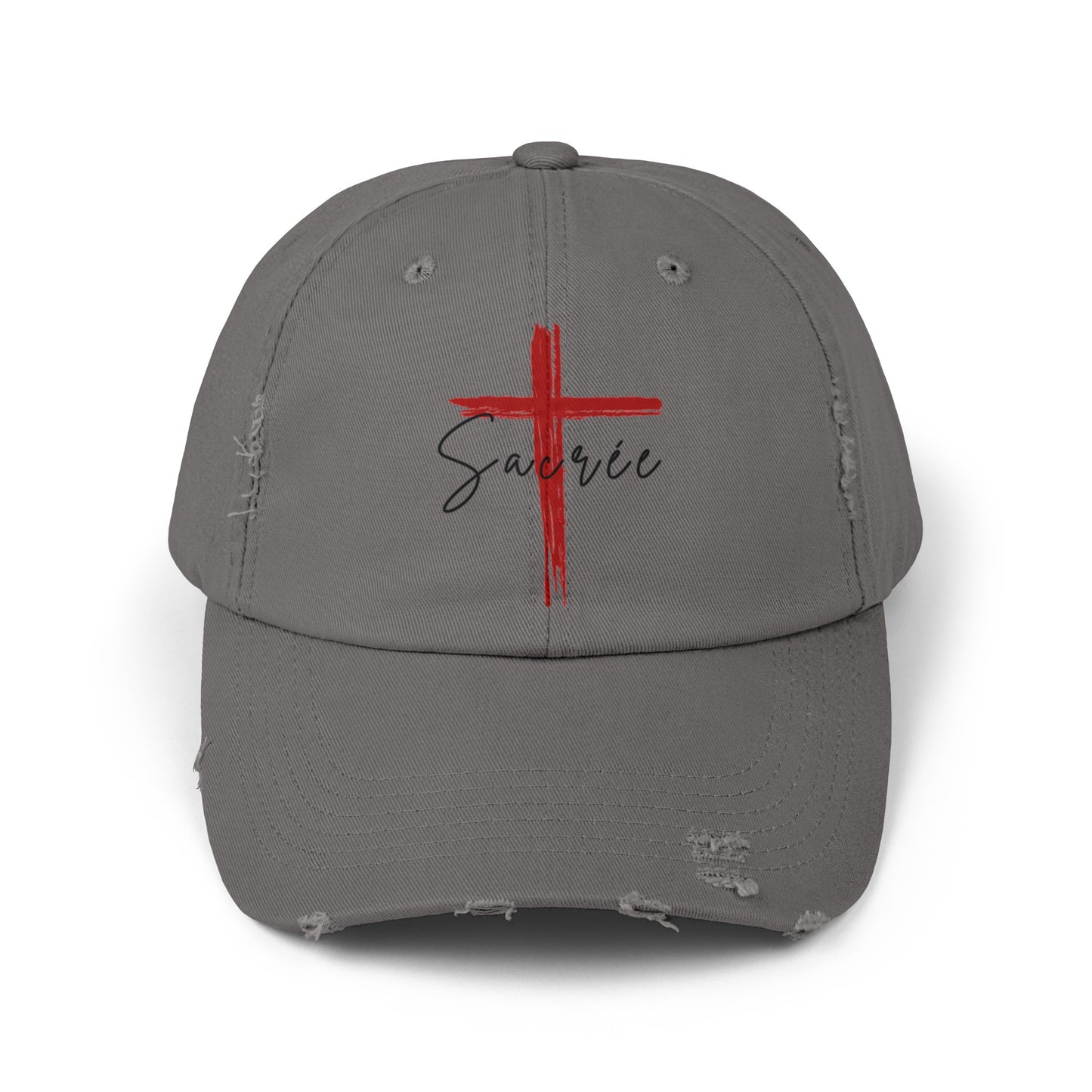 Sacrée Unisex Distressed Cap