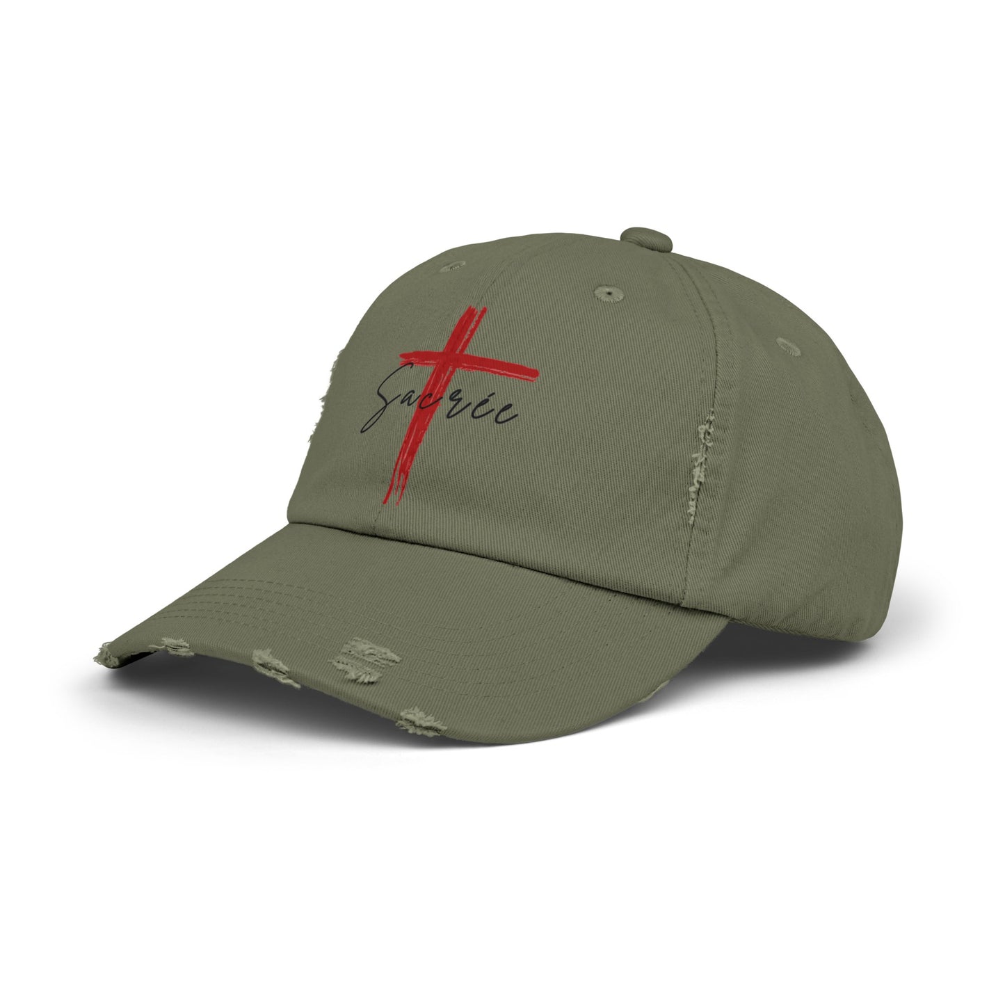 Sacrée Unisex Distressed Cap